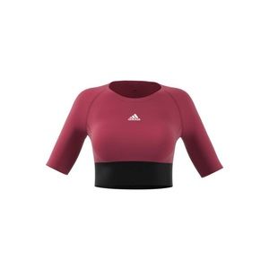 Fitted Aeroready Sport Crop Top / XS / Wild Pink/White